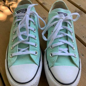 Converse Womens Chuck Taylor All Star Lift Low Top // Ocean Mint/White // US 8.5